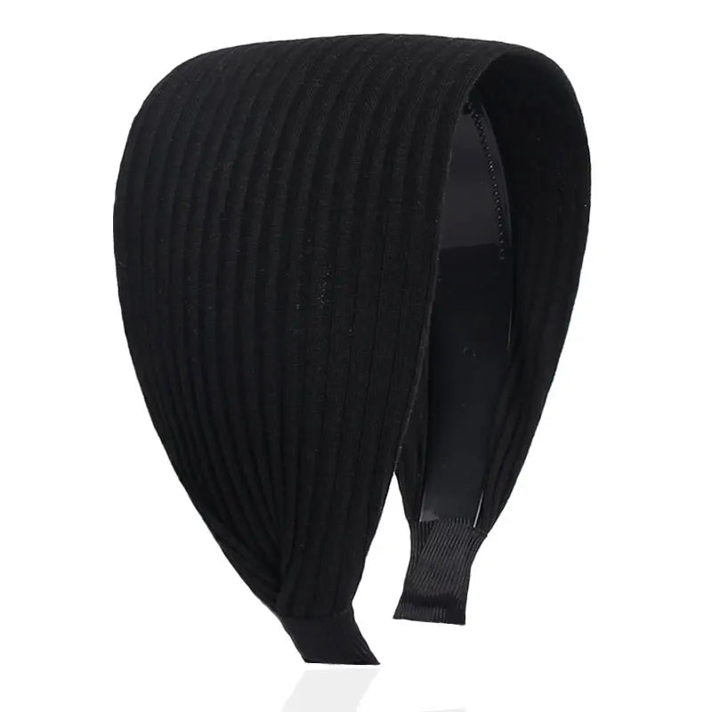 Black Wide-brimmed Headband Toothed Non-slip Hair Band White Hair Sports Makeup Headbands for Women Diademas Hairband