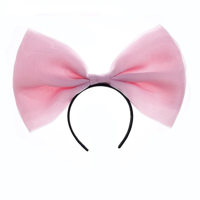 Bow Headband Bowknot Hair Bands Women Party Decoration Cosplay Costume Headwear Headpiece Birthday Accessories Halloween