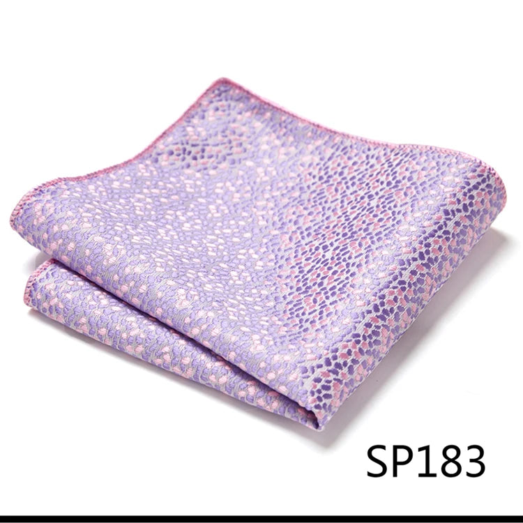 Pocket Square Handkerchief Nice Handmade Woven 100% Silk Hanky Pocket Square Printed hombre Pink Office Clothing accessories