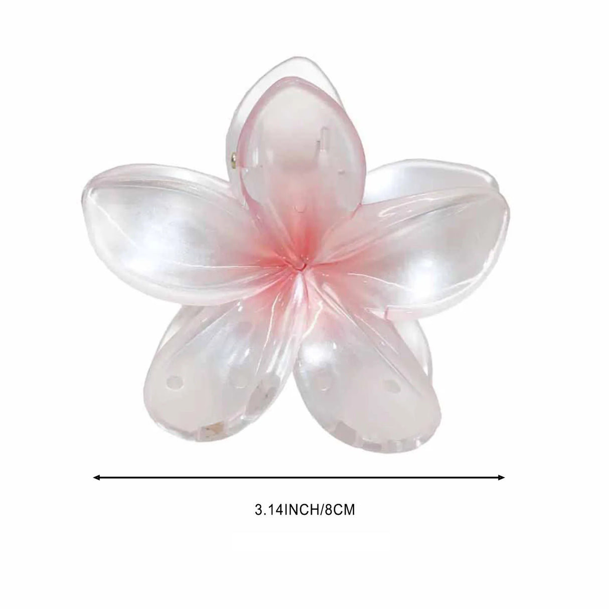 Gradient Flower Hair Clip Beach Hairpins Flower Claw Clips Hawaiian Style Headwear Summer Flower Hairpins Girls Hair Accessories