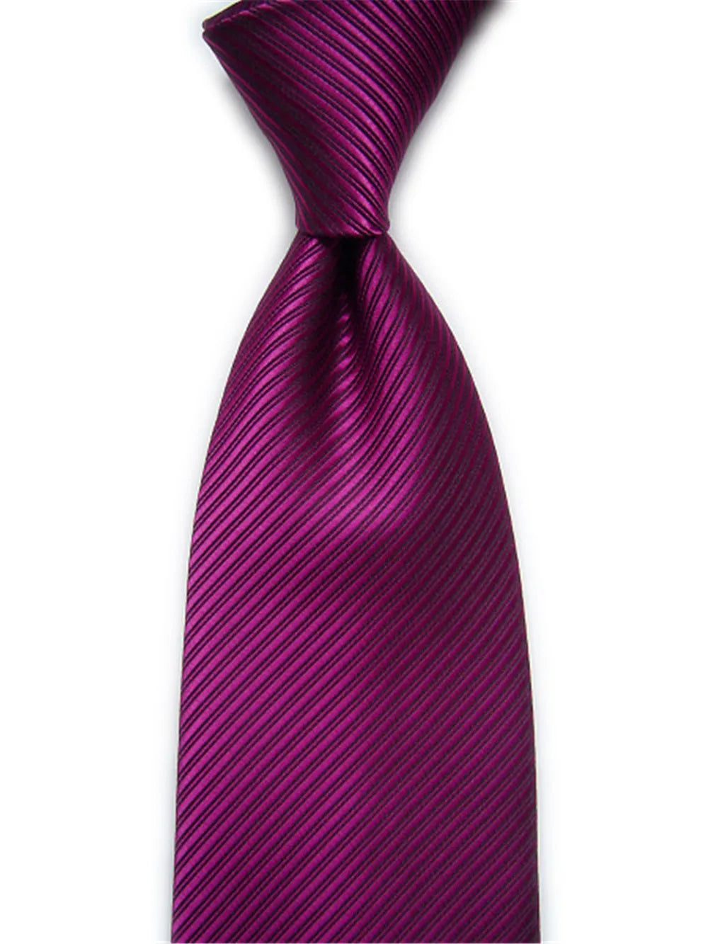 Cravates tendance pour hommes et femmes, 10 cm, 4 pouces, accessoires de mariage, cravate en soie, couleur unie, rayée, noir, bleu, rouge, blanc, violet