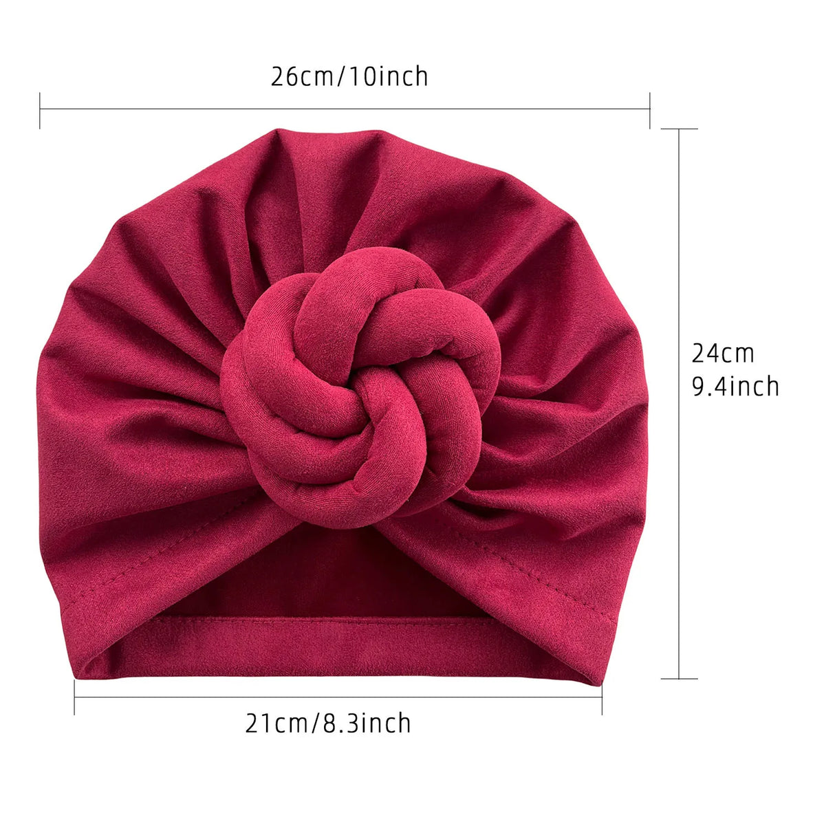 New Pre-Made Knotted Turban Hat Suede Head Wraps Elegant Pleated Beanies Headscarf For Women Turban