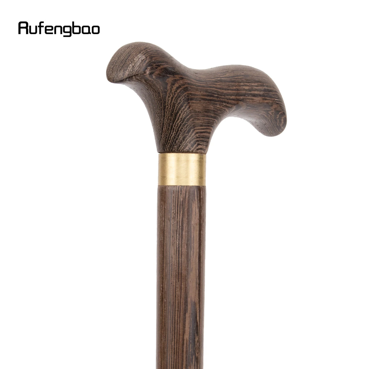Canne de marche traditionnelle en bois marron décorative pour fête cosplay, bâton de marche en bois pour Halloween, crosse de 89 cm