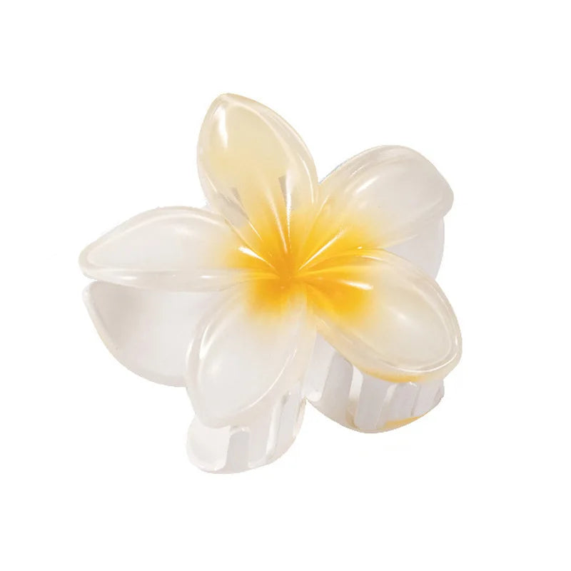 Fashion Egg Flower Hair Clips for Women Bohemia Style Flower Large Hair Claw Hairpin Beach Vacation Girls Hair Accessories