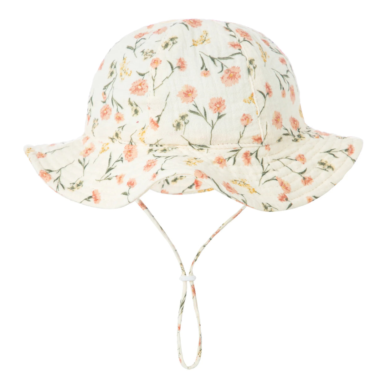 Baby Cotton Bucket Hat New Children Sunscreen Outdoor Caps Boys Girls Print Panama Hat Unisex Beach Fishing Hat For 3-12 Months