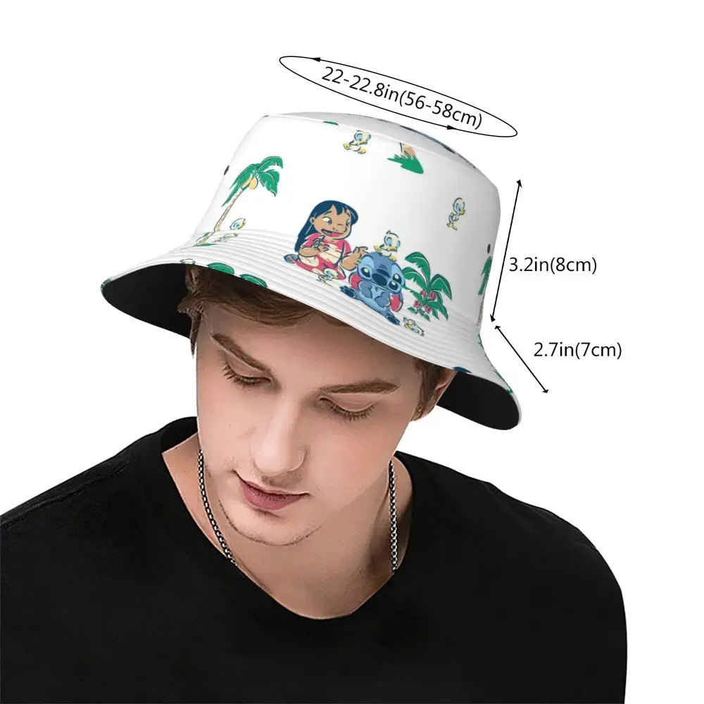 Bob unisexe Kawaii, accessoire de dessin animé amusant, chapeau bob pour la plage, couvre-chef léger