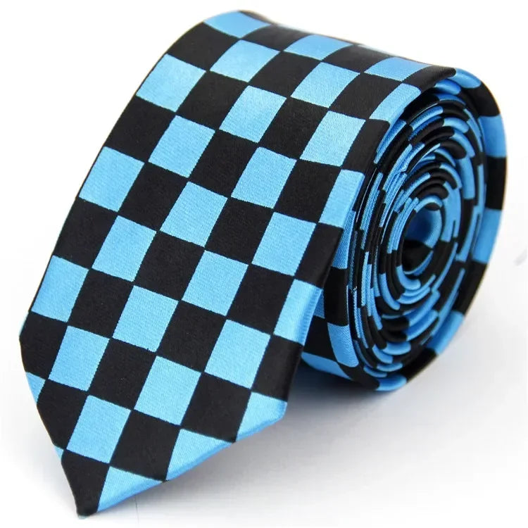 Narrow Ties for Men Women 5cm (2") Skinny Wedding Black Blue Red Pink White Purple Green Gray Piano Skull Slim Necktie