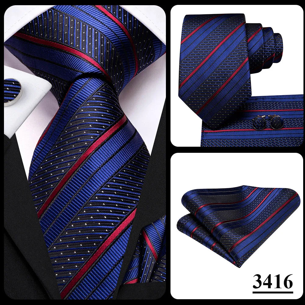 Hi-Tie – Cravate de mariage en soie violette unie à motif cachemire pour homme, ensemble de qualité avec boutons de manchette et mouchoir, cadeau tendance, livraison directe