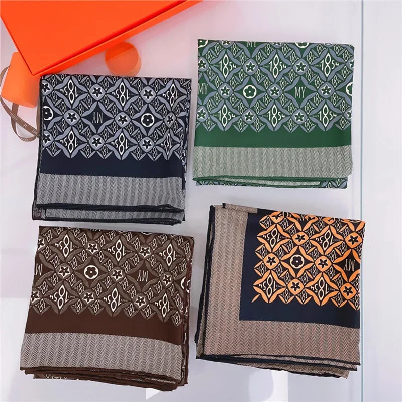 Brand Silk Scarves Colour Horse Silk Scarf Women Shawls Luxury Design Scarf Fashion Square Scarves Neckerchief