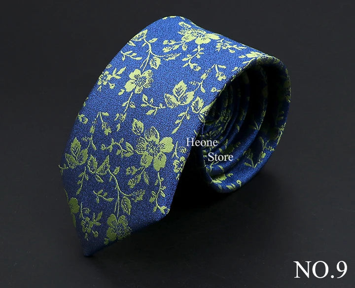 26 Styles Men's Jacquard Novelty Ties Skinny Floral Paisley Striped Necktie Business Narrow Suit Shirt Daily Wear Accessories