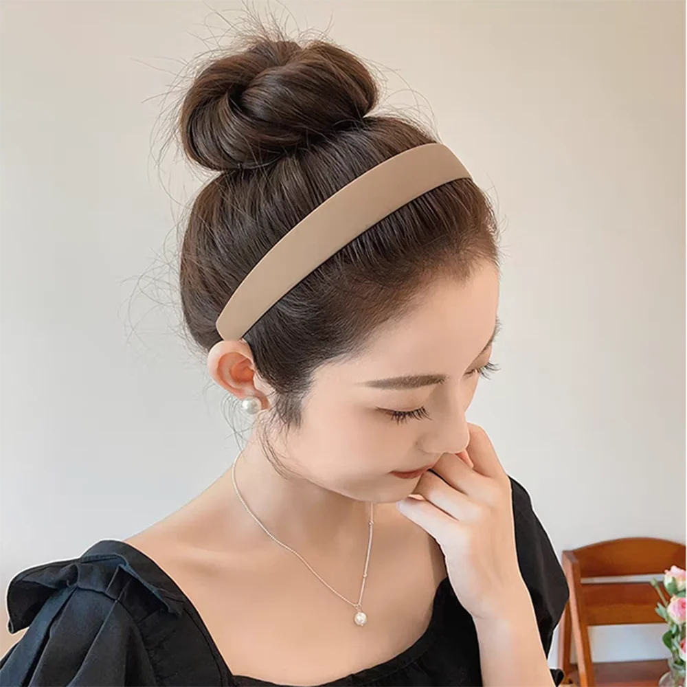 3pc European and American Black Khakistyle Hairbands Headbands for Women Girls Men Sport Washface Korean Hair Accessories Tool
