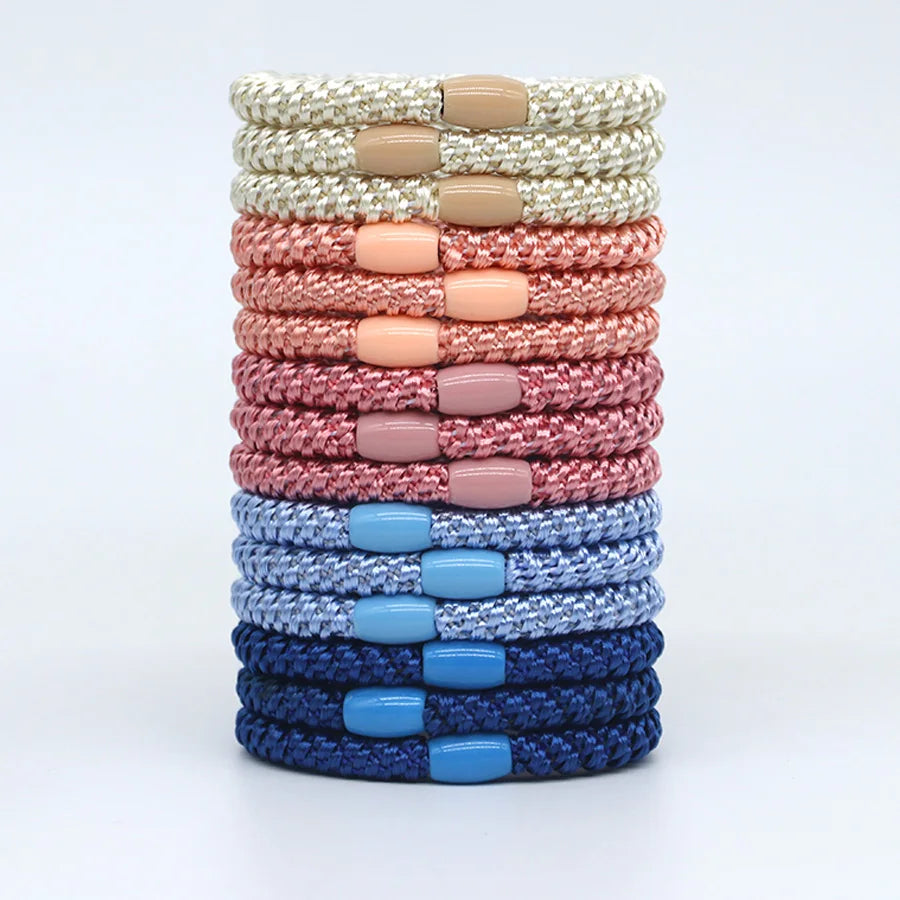 Hair Ties for Girls Women, 15 Pcs Elastics Hair Bands Ponytail Holders for Thick Hair, No Damage No Crease Hair Elastics