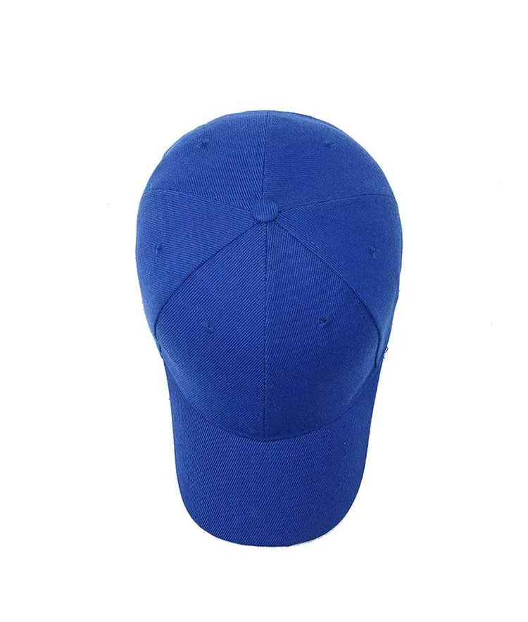Casquette unisexe décontractée, unie, ajustable, à rabat, style hip-hop, pour homme et femme