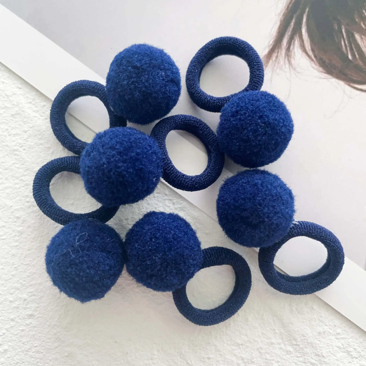 Lot de 10 élastiques à cheveux pour enfants, en peluche, en caoutchouc, pour filles, bonbons, chouchous, accessoires pour cheveux de bébé