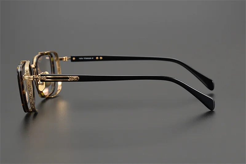 Exquisite Titanium Handmade Glasses Frame Mens Women Retro Square Spectacle Frames Eyeglasses Japanese Design Oval Round Eyewear