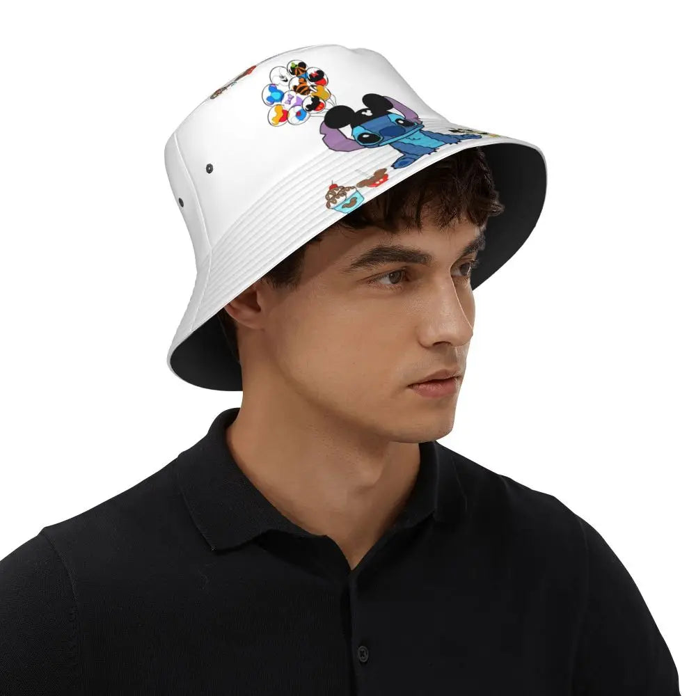 Bob unisexe Kawaii, accessoire de dessin animé amusant, chapeau bob pour la plage, couvre-chef léger