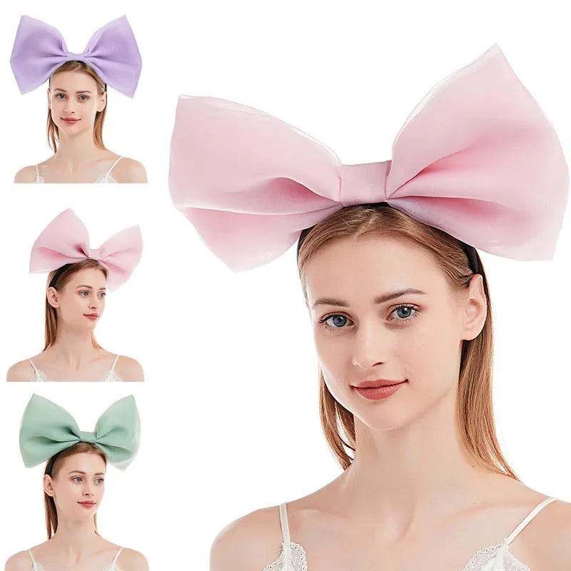 Bow Headband Bowknot Hair Bands Women Party Decoration Cosplay Costume Headwear Headpiece Birthday Accessories Halloween