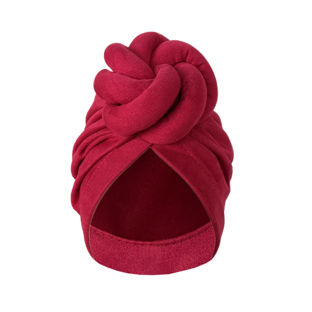 New Pre-Made Knotted Turban Hat Suede Head Wraps Elegant Pleated Beanies Headscarf For Women Turban