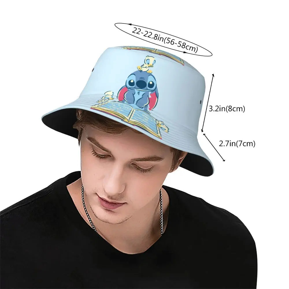 Bob unisexe Kawaii, accessoire de dessin animé amusant, chapeau bob pour la plage, couvre-chef léger