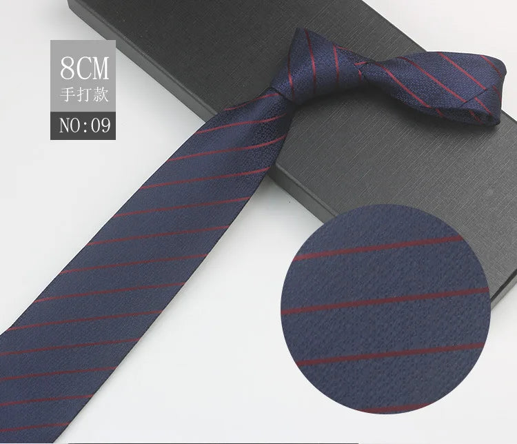 Cravate à fleurs en grille, tissée en gros, 8 cm, accessoires de mariage, bleu, homme, pois, cachemire, convient aux groupes, fêtes, bureau