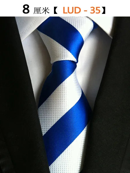 68 Colors NEW 8cm Tie for Man Tie Luxury Striped Flower Business Neck Tie Suit Cravat Wedding Party Necktie Men Gift