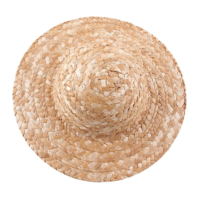 Fashionable Sun Hat for Outdoor Activities DIY Painting and Decorating Straw Hat