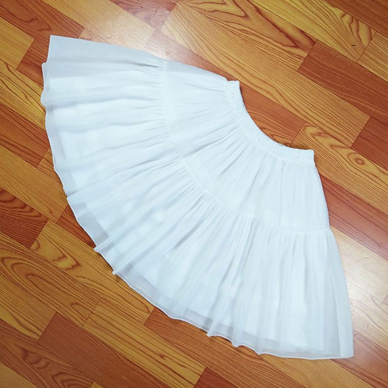 Lolita Adjustable Petticoat Black or White Short Petticoats for Wedding Lolita Cosplay Woman Girl Dress Underskirt