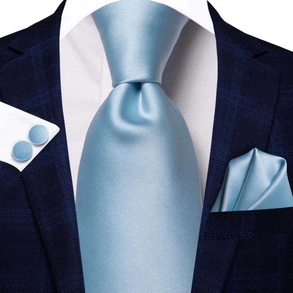 Hi-Tie – Cravate de mariage en soie violette unie à motif cachemire pour homme, ensemble de qualité avec boutons de manchette et mouchoir, cadeau tendance, livraison directe