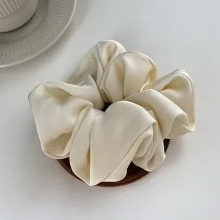 Silk Scrunchie Elastic Hair Bands Solid Color Women Girls Headwear Fashion Headband Ponytail Holder Hair Accessories