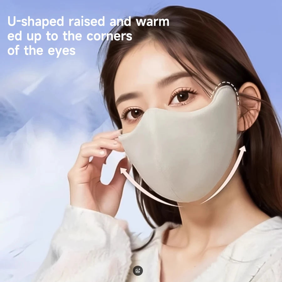 Masque facial tendance et respirant pour femme, de haute qualité, lavable, réutilisable, anti-poussière, coupe-vent, pour l'hiver