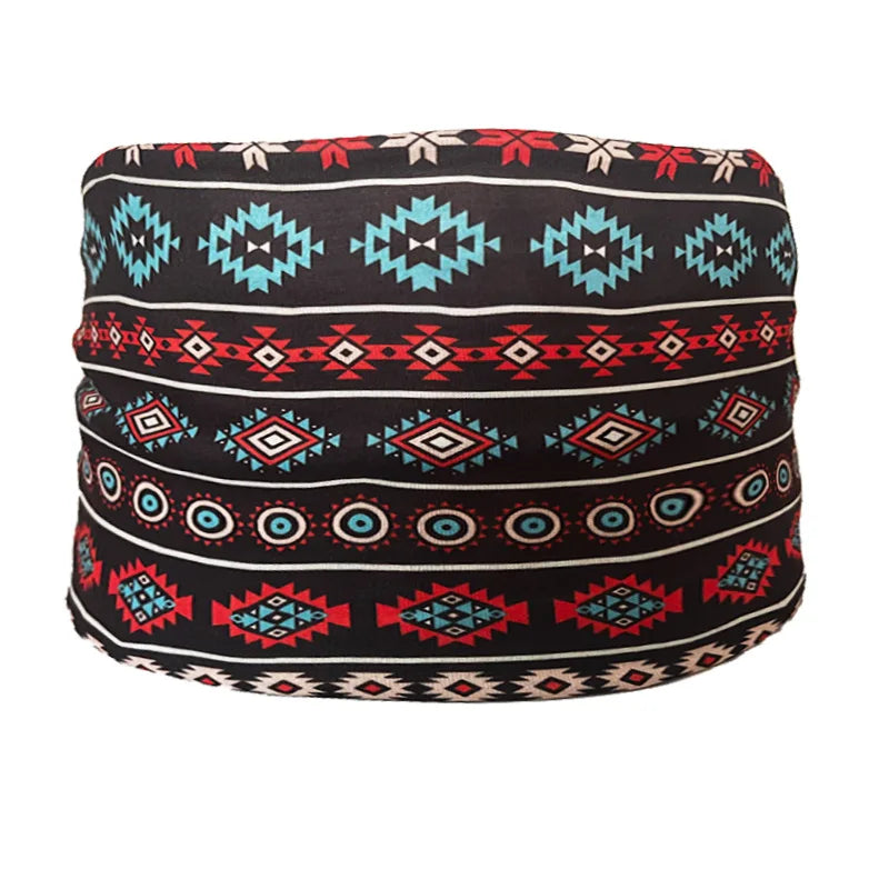 Boho Headbands For Women Fashion Wide Headscarf Bohemian Yoga Workout Head Bands Hair Accessories Band