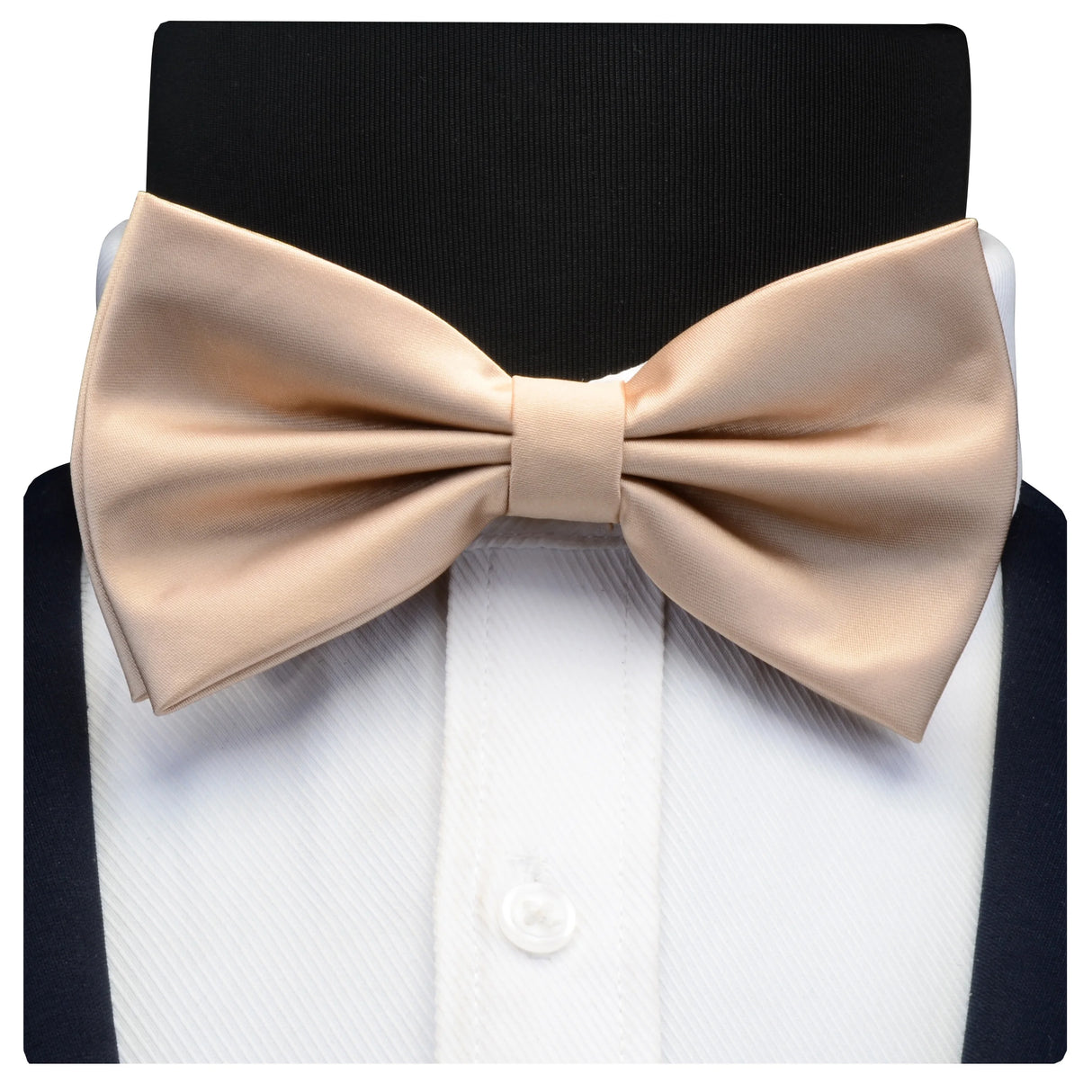 GUSLESON Nœud papillon pré-noué en soie solide pour homme Violet Noir Jaune Nœud papillon double pli Imperméable Mariage Affaires Nœud papillon