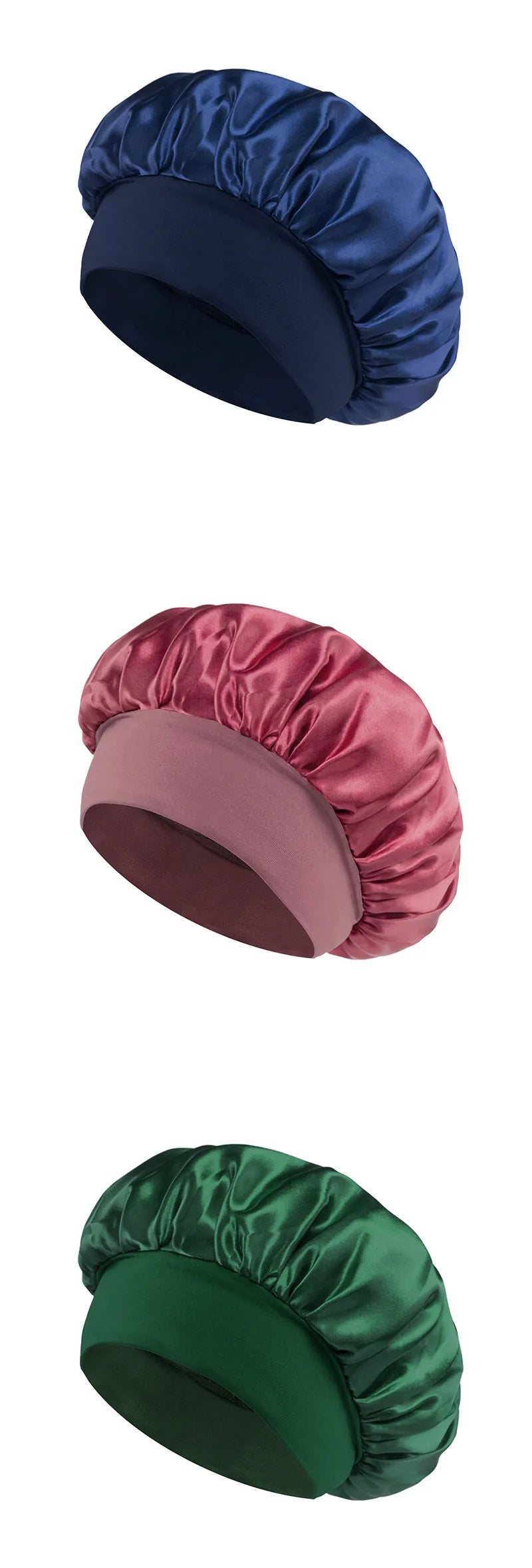 Soft Shower Caps Soft Silk Night Caps Hair Care Bonnet Nightcap for Women Beauty Salon Hair Care Hats Bathroom Products