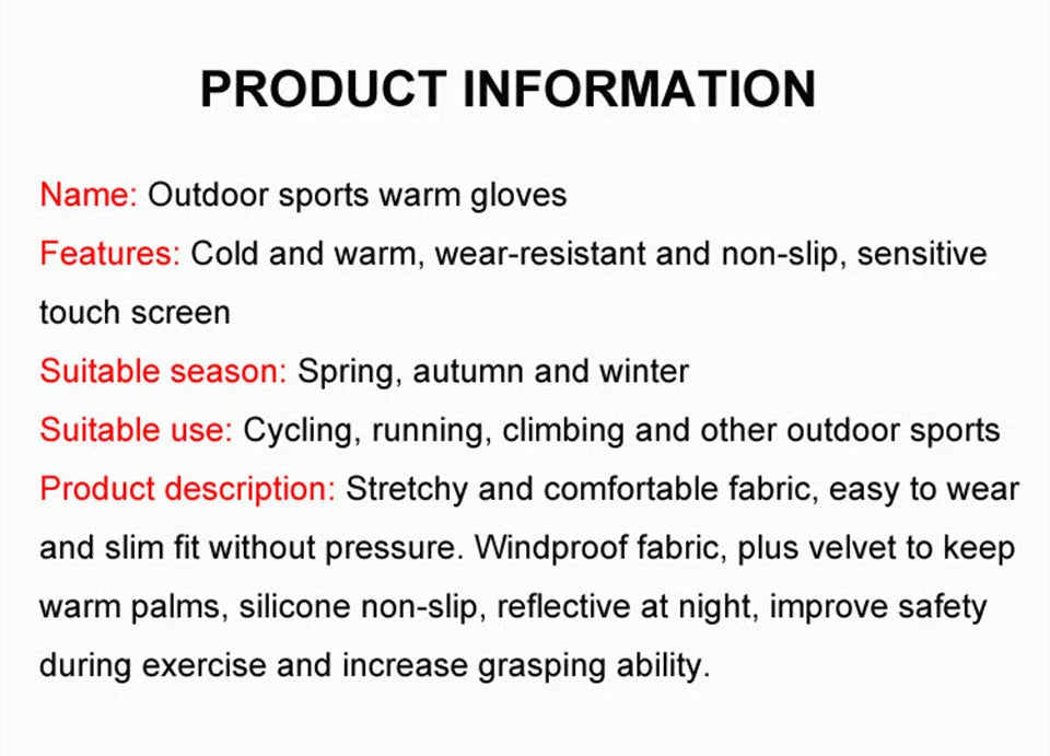 Gants de ski LOOGDEEL imperméables et coupe-vent pour l'hiver, cyclisme, course à pied, ski, gants de sport chauds, écran tactile, doigts complets, antidérapants