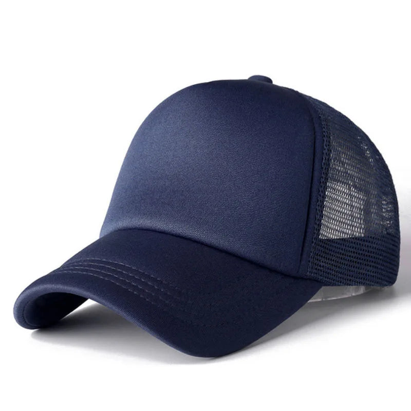 Casquette de baseball en maille COKK, ajustable, à rabat, unisexe, style hip-hop, pour homme et femme, chapeau de papa, en éponge, doux et respirant, noir