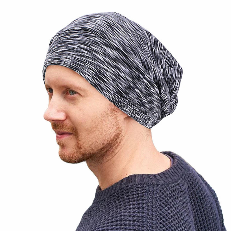 Bonnet de nuit unisexe doublé en satin pour femme et homme, bonnet de nuit ample pour soins capillaires, bonnet anti-chute, bonnet de nuit, couvre-chef