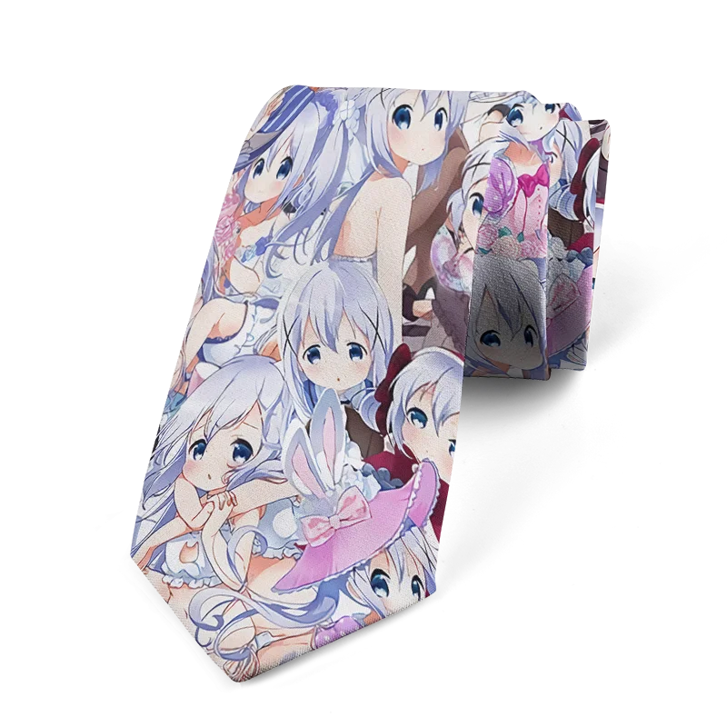 Cravate unisexe pour homme, motif dessin animé, décontractée, créative, nouveauté, accessoires uniques, cadeaux d'affaires, accessoires pour chemises de mariage