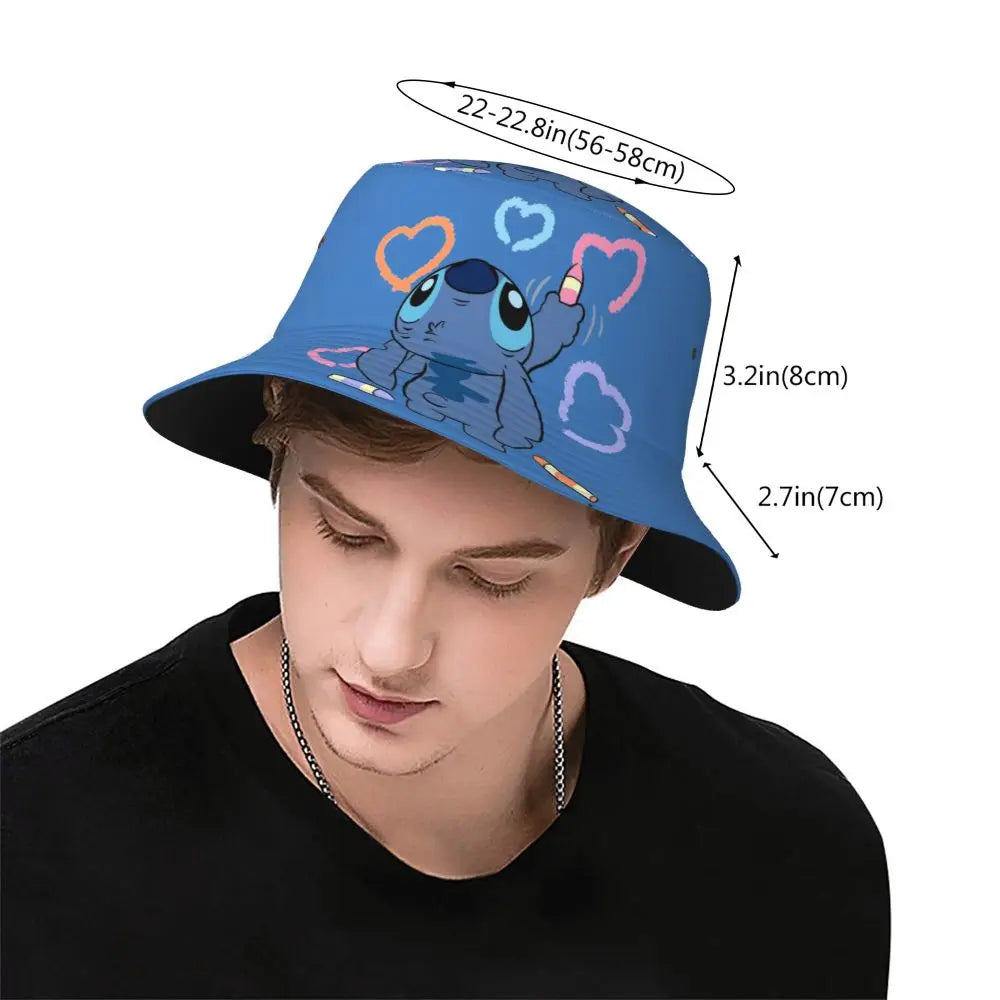 Bob unisexe Kawaii, accessoire de dessin animé amusant, chapeau bob pour la plage, couvre-chef léger