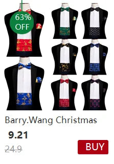 Ensemble élégant de cravates et boutons de manchette en soie à fleurs multiples pour homme, cravate jacquard à fleurs pour mariage, entreprise, fête, événement, Barry.Wang