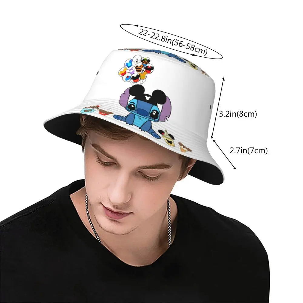 Bob unisexe Kawaii, accessoire de dessin animé amusant, chapeau bob pour la plage, couvre-chef léger
