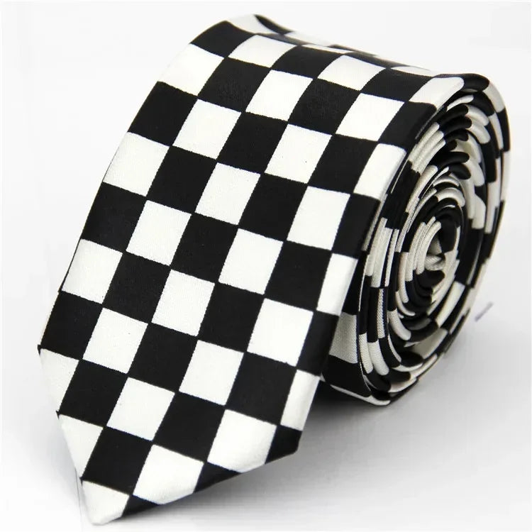 Narrow Ties for Men Women 5cm (2") Skinny Wedding Black Blue Red Pink White Purple Green Gray Piano Skull Slim Necktie