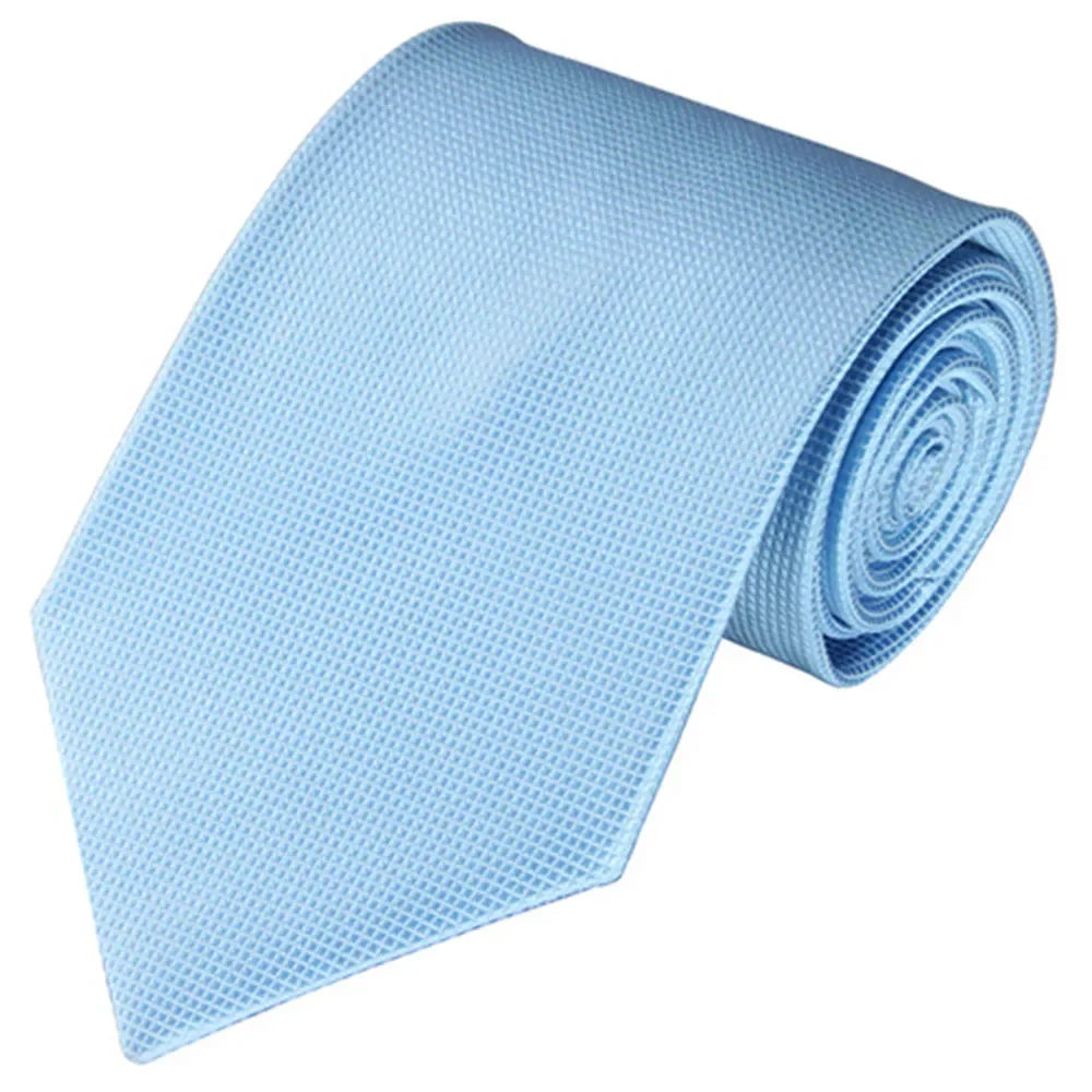 Cravate tendance pour homme, accessoire de mariage, cravate en soie unie, noir, bleu, rouge, blanc