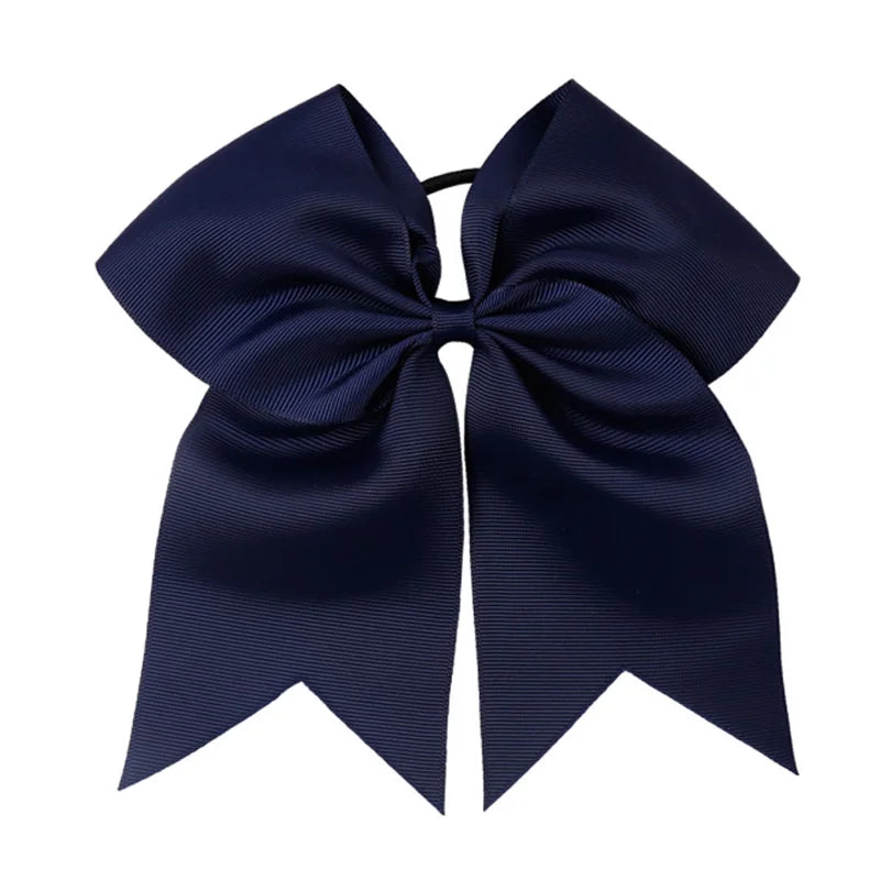 8'' Large Elastic Hair Bows Head Rope Bands Grosgrain Ribbon Hair Ties Boutique Bow Tie For Girls Headwear Hair Accessories