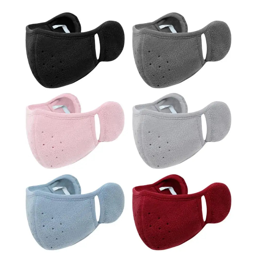 Winter Warm Face Mask With Earmuffs Motorcycle Cycling Ski Mask Women Men Hiking Riding Masks Sports Thermal Headwear Windproof