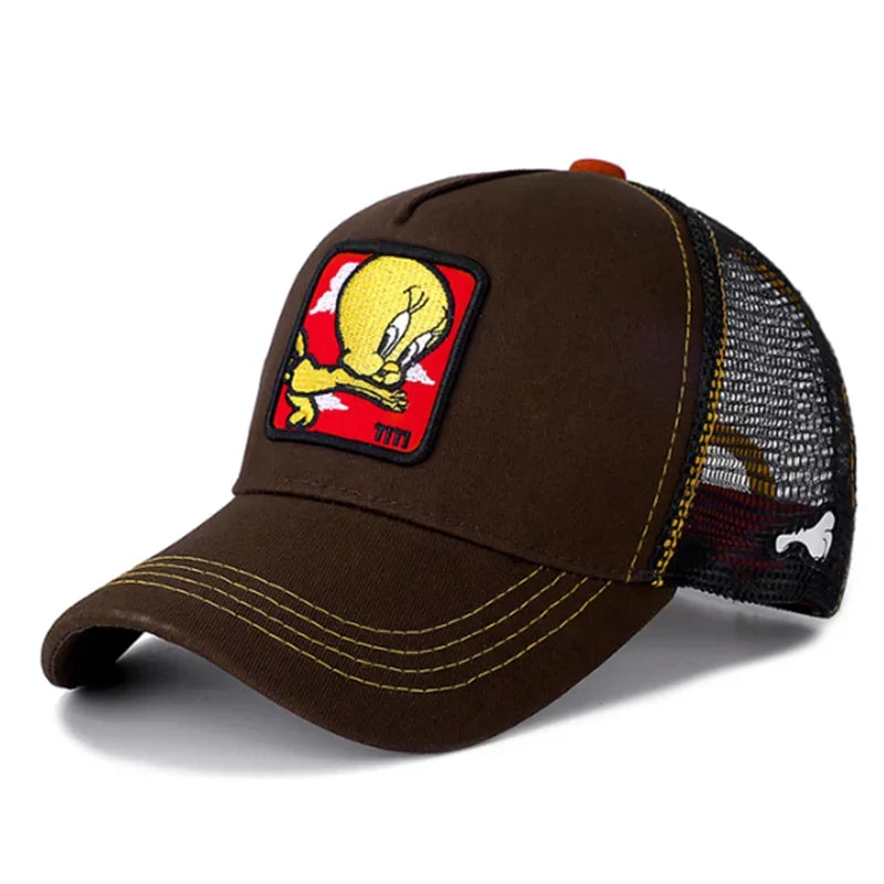High Quality Brand Anime Cartoon Snapback Cotton Baseball Cap Men Women Hip Hop Dad Mesh Hat Trucker Hat Dropshipping