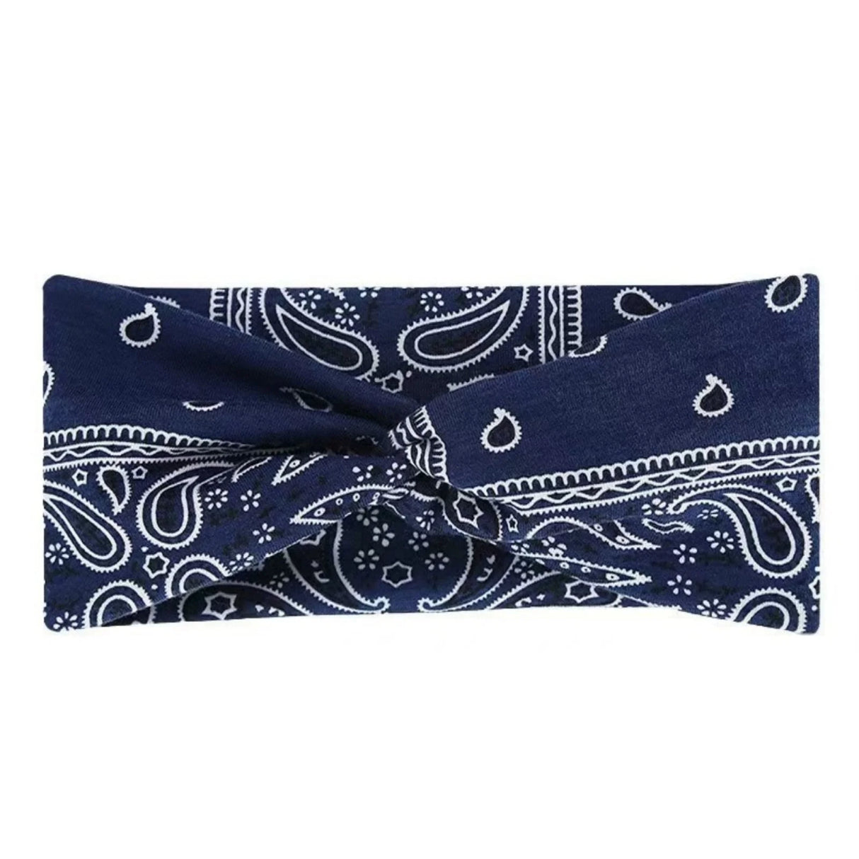 1PC Bohemian Yoga Sports Headband: Elastic, Anti-slip, Wide Headband for Workouts, Running, Sweat-absorbing