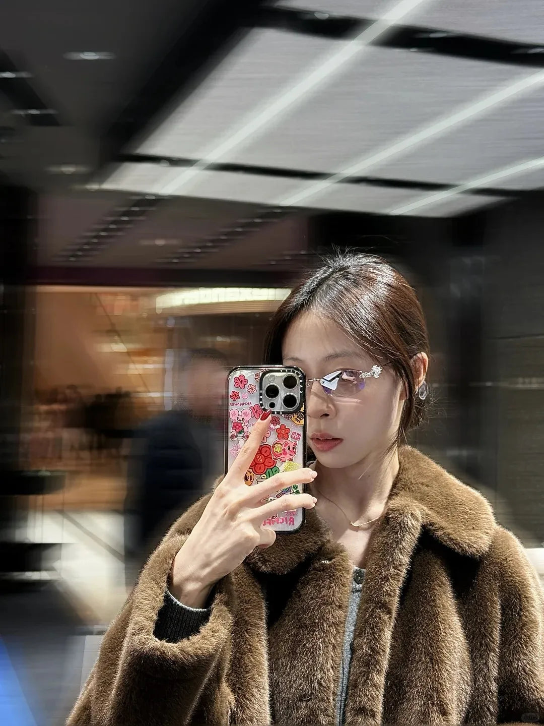2025 GM glasses  frameless polygon eyeglasses women's jewelry glasses Giltzz myopia anti-blue light frame ultra light spectacles