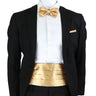 New Fashion Mens Cummerbund Bow Tie Brooch Set Black Red Blue   Waist Seal For Formal Tuxedo Business Suit Dinner Accessories