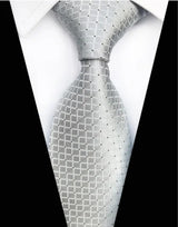 Corbatas de seda tejidas en jacquard con diseño de cachemira a cuadros para hombre, corbatas de 8 cm a rayas para trajes de negocios, bodas y fiestas.