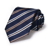 Cravate Huishi 8 cm à pois pour homme, slim, tendance, en polyester et microfibre, à carreaux, pour mariage